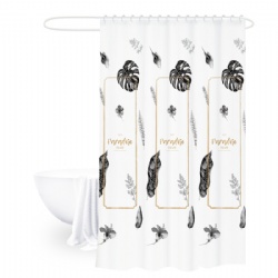 polyester shower curtain