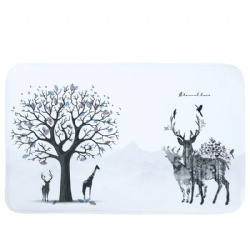 Deer bath mat for shower